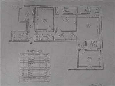 Apartament 4 camere, 93mp, Alexandru Cel Bun, 76.000euro