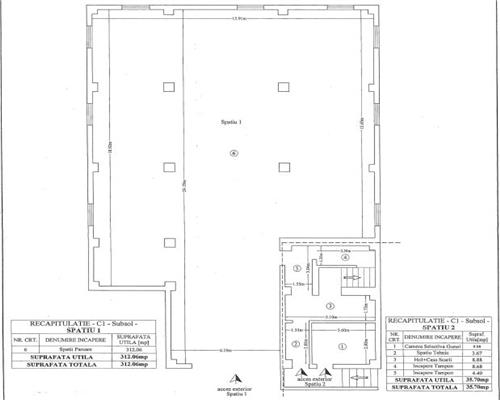 Spatiu/parcare subterana de vanzare